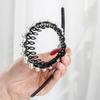 Wave Rhinestones with Gear Female Hairbands Korean Style Headwear Flower Hair Hoop Pearl Headband