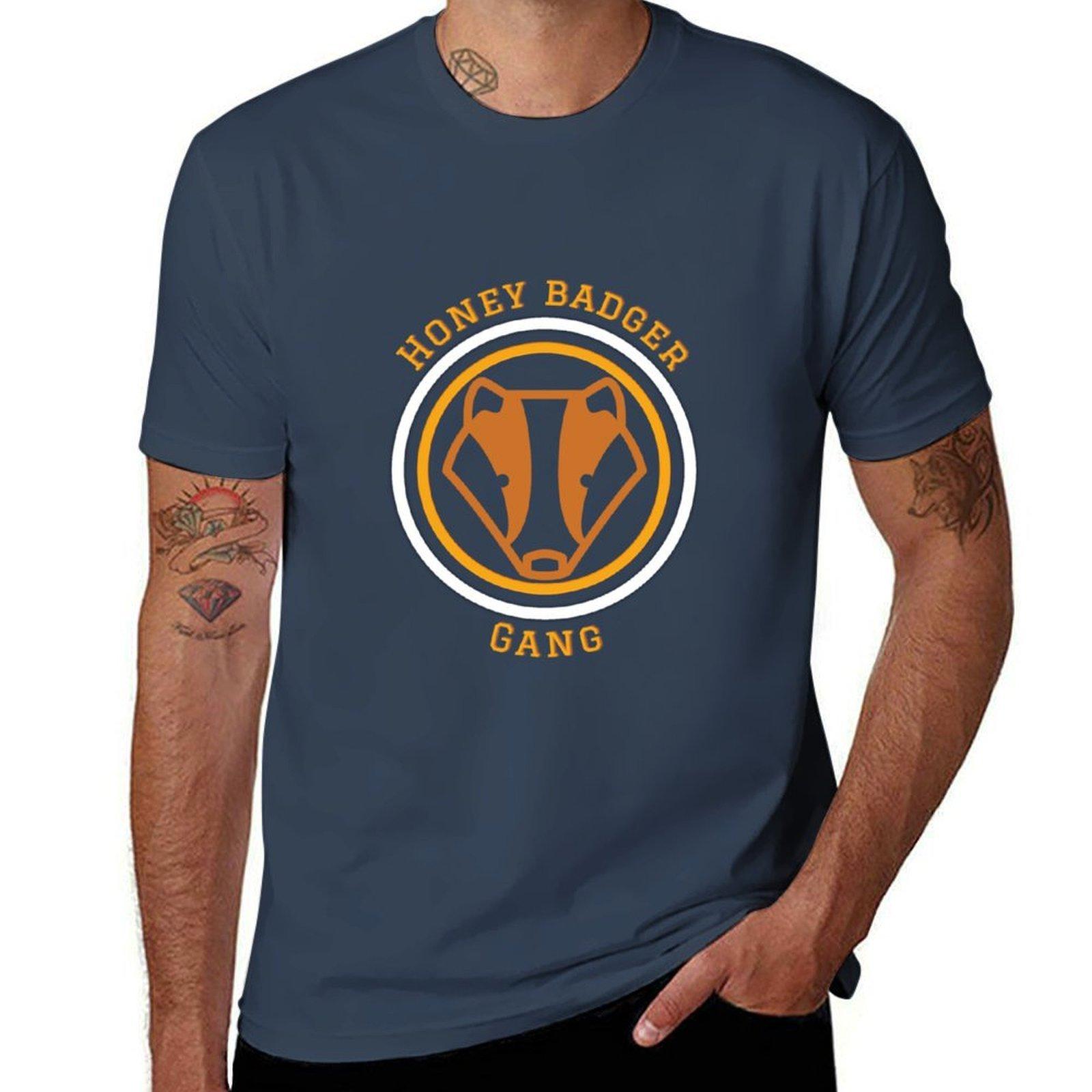 Honey Badger Gang Danny Ric Design Tshirt Stain Resistant Casual Tee S