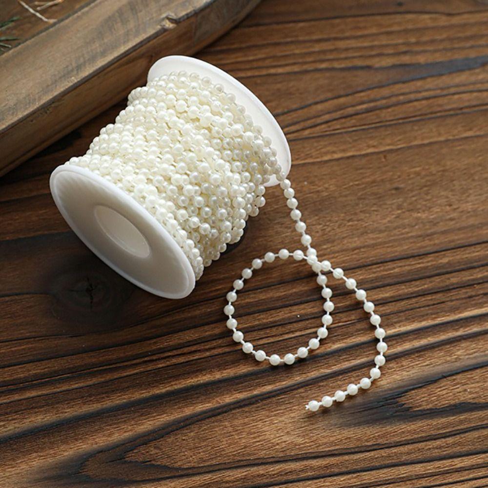 5/10M Christmas Pearl Bead Chain Xmas Tree Ornaments DIY Christmas Decor Hanging Pendant Christmas Scene Decor Props