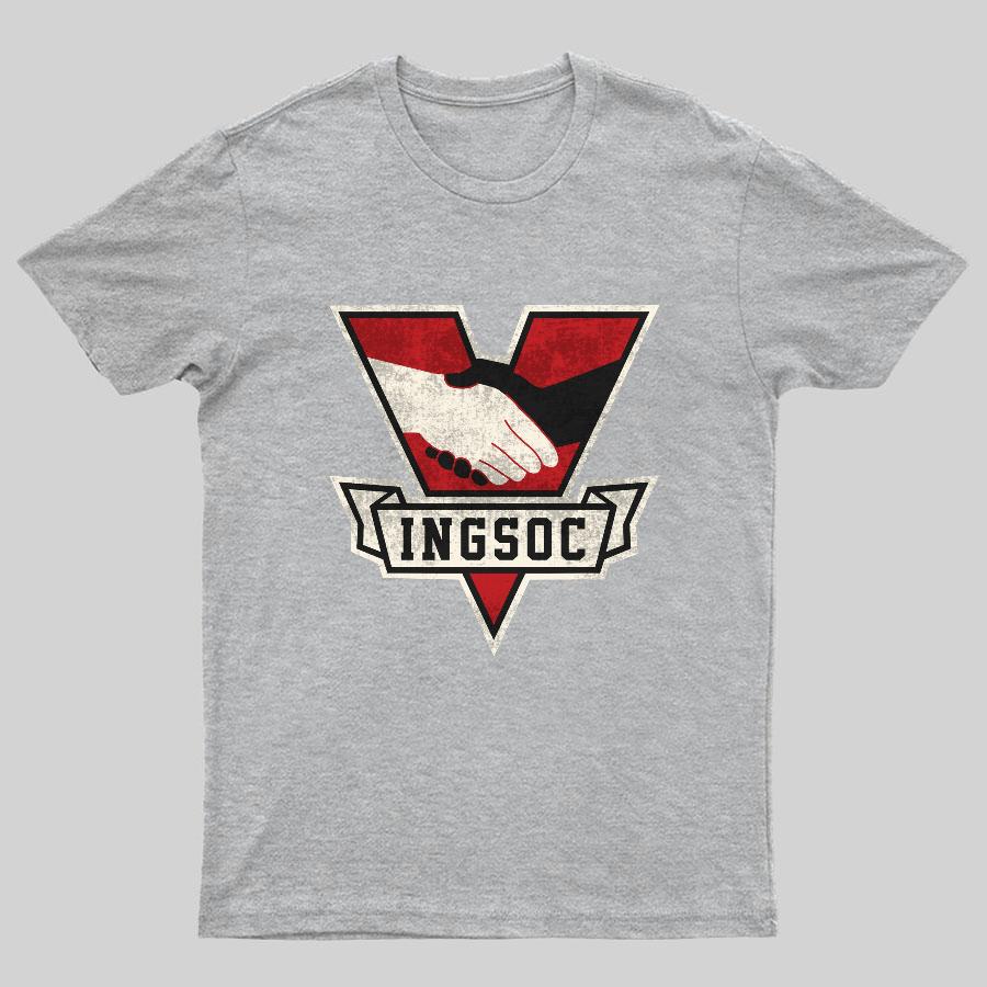 1984 George Orwell Ingsoc 100% Cotton Summer Casual Cool Loose T-Shirt