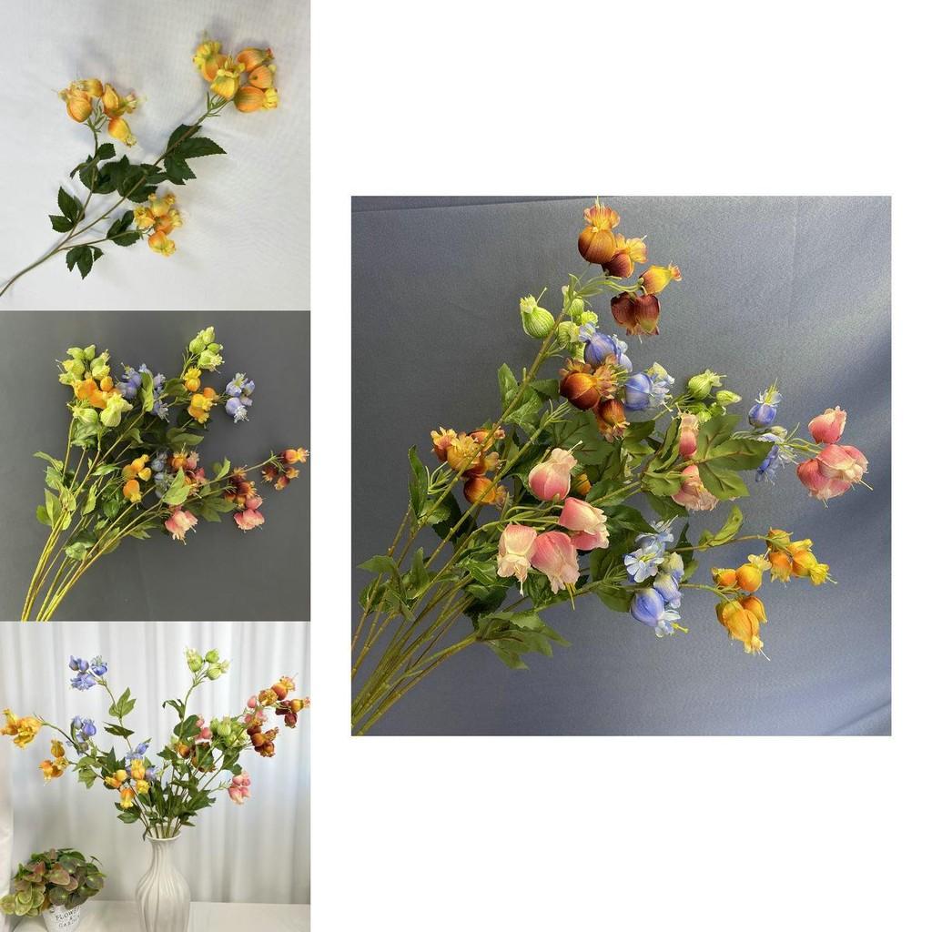 Künstliche Lampionblumen Seidendruckblumen für Heim- und Hochzeitsdekoration