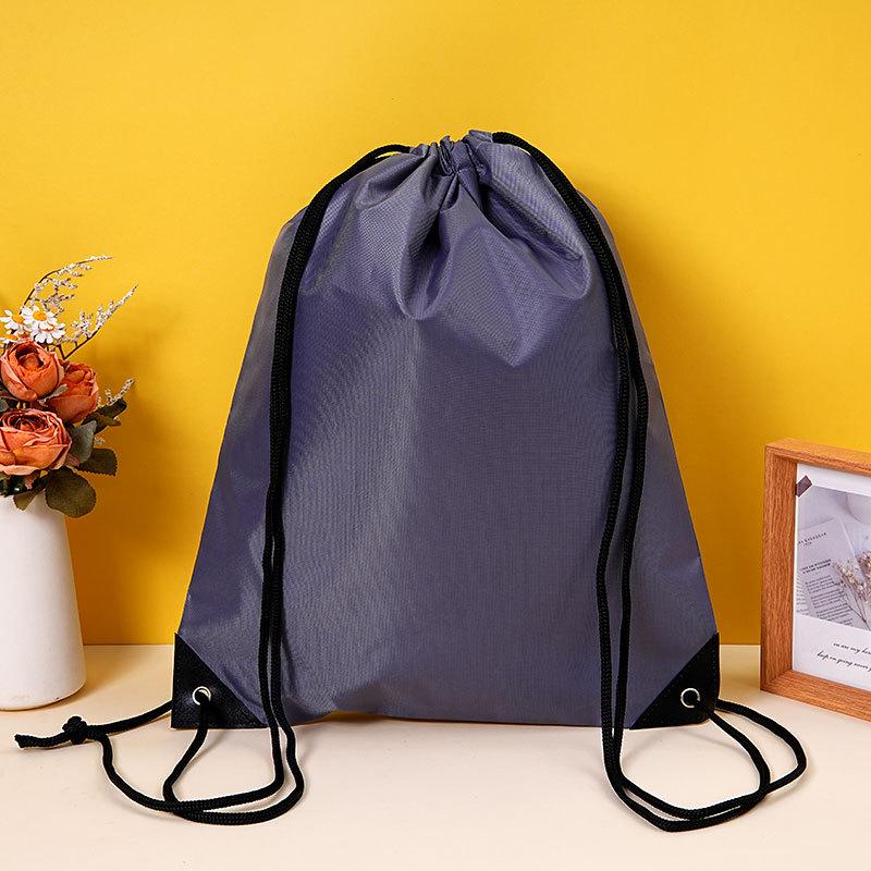 Waterproof 210D Oxford Polyester Sports Drawstring Bag