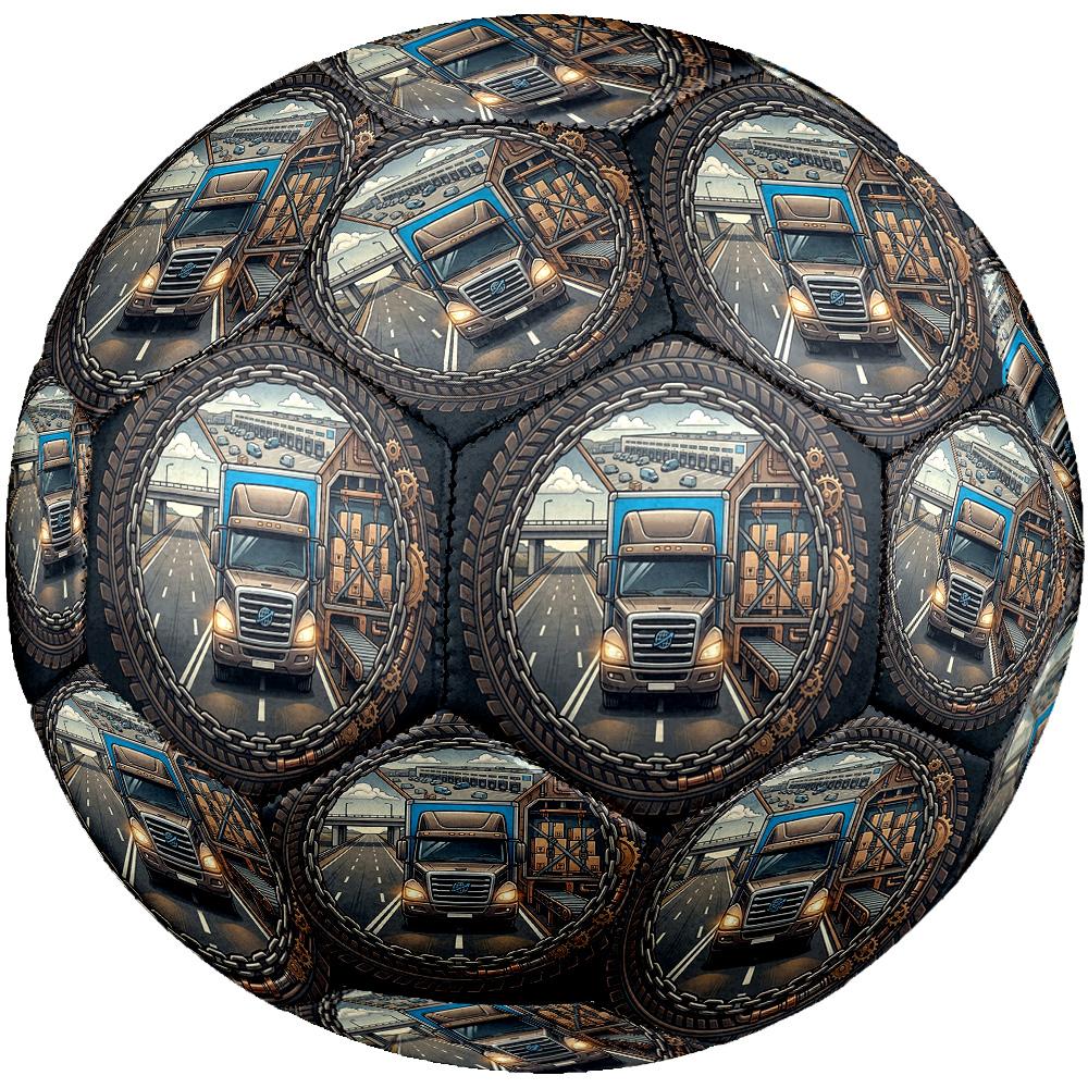 Logistics Transportation Round Football Size 5 Adult Ball Suitable for Training Matches and Outdoor Team. разноцветный
