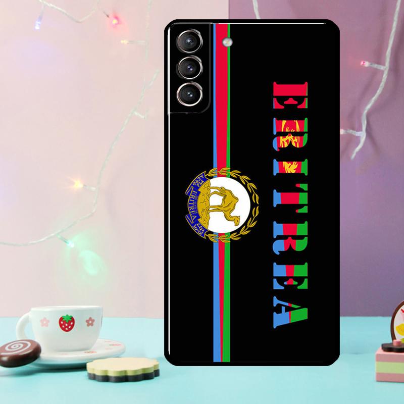 Eritrea Flag Phone Case For Samsung Galaxy S24 Ultra S20 S21 S22 S23 S25 Ultra S9 S10 Plus S24 FE Cover