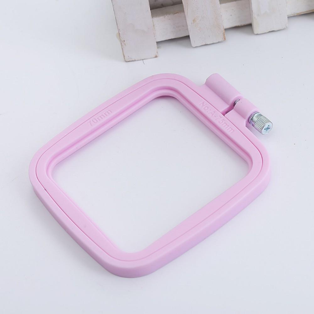Oval/Square Plastic Embroidery Hoops Frame Color Embroidery Hoop Rings For Household DIY Cross Stitch Sewing Needlecraft Tools