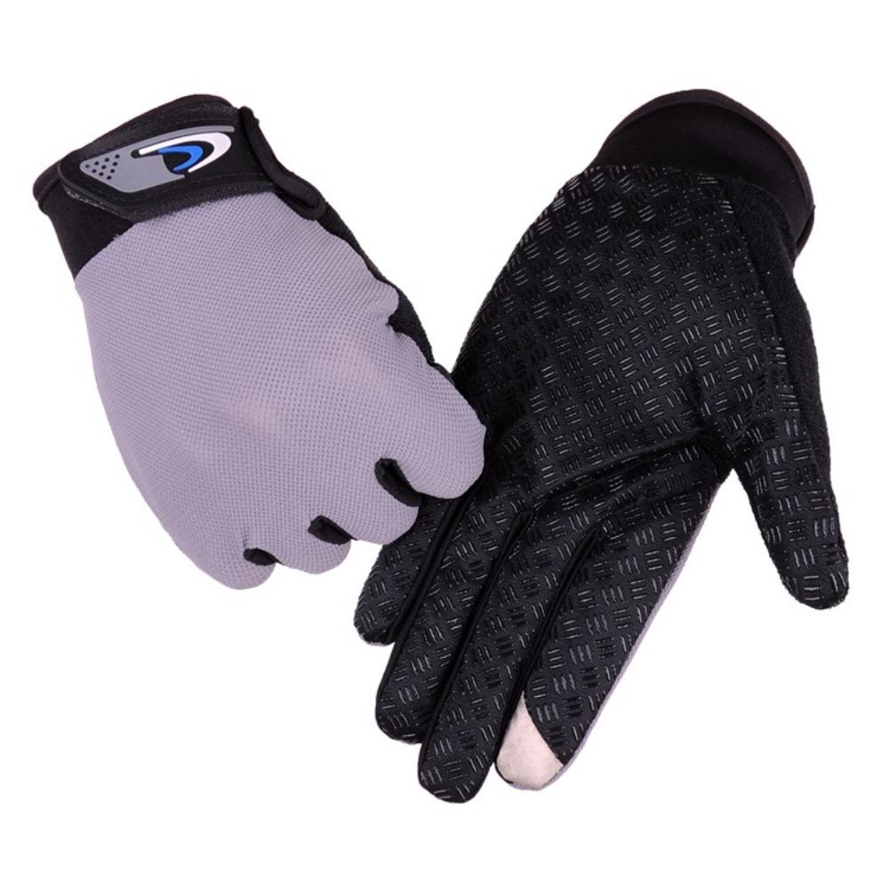 Spring and summer gloves outdoor sports cycling touch screen breathable non-slip sunscreen mesh bicycle fishing gloves