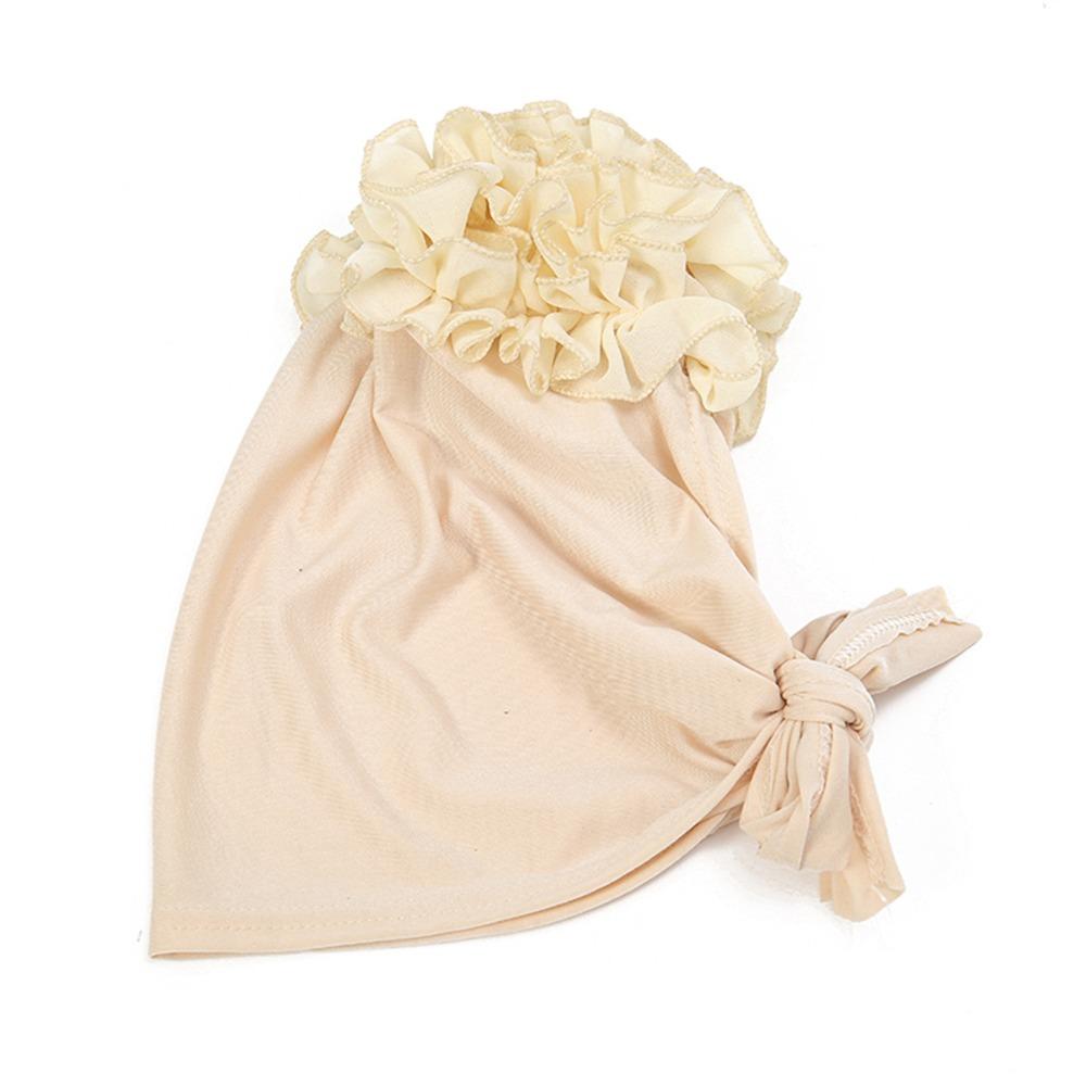 Polyester Large Flowered Cap Hijabs Pullover Cap Fashion Inner Hijab Caps Women