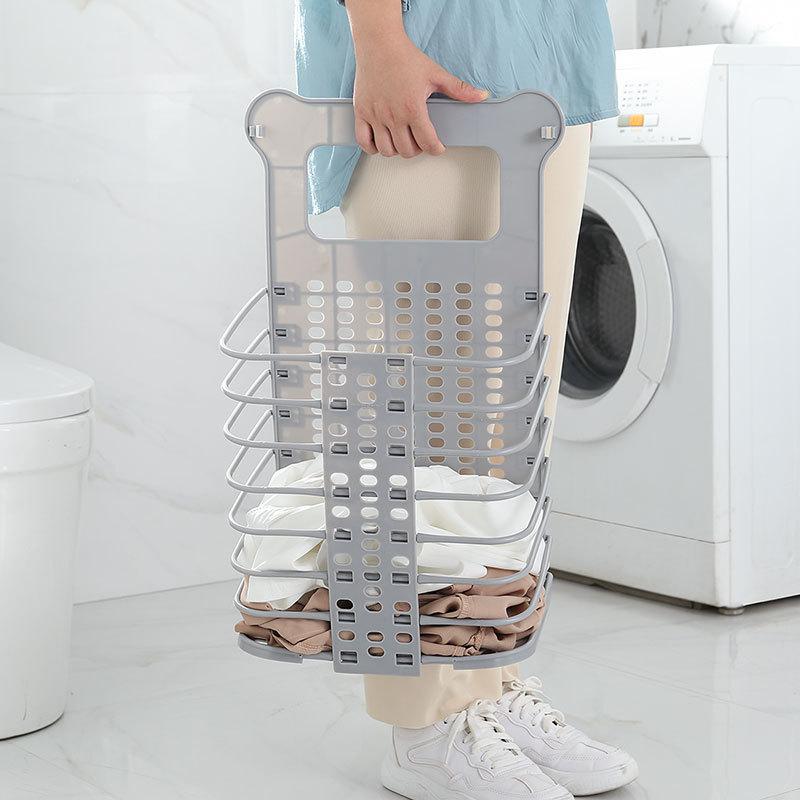 Foldable Laundry Basket Wall-mounted Dirty Clothes Storage Basket
