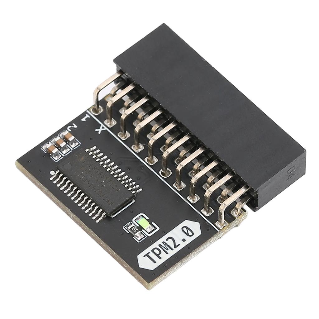 TPM 2.0 Encryption Security Module 20pin Strong Encryption TPM Processor Black TPM Module System Components for LPC PC