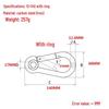 Galvanized Ring Eye Spring Hook Safety Buckle with Lifting Eye and Hook