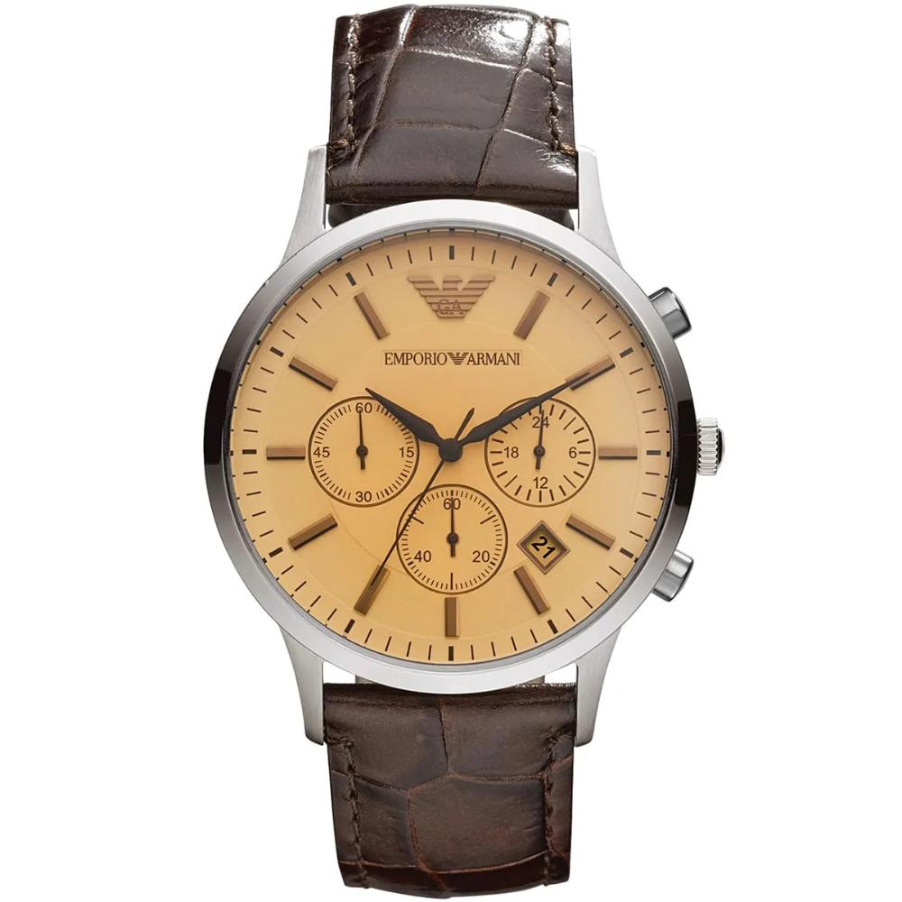 Emporio Armani AR2433 Hronogrāfa Bēšs Ciparnīcas
