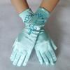Little Girls Princess Gloves Satin Cloth Gloves Princess Dress Up Accessories