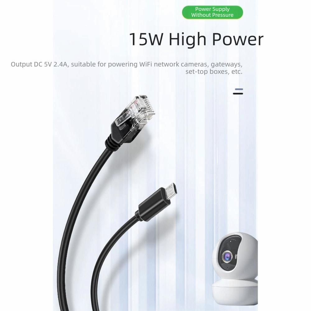 48V To 5V Gigabit POE Splitter 5V 2.4A 5V 3.5A PoE To Micro USB Splitter  Tablets