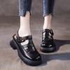 First Layer Cowhide Platform Sandals Women's Summer 2025 New Breathable Hollow Muffin Loafers Women's Pig Cage Shoes