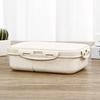 Divided Student Lunch Box with Lid Food Storage Container Portable Microwave Oven Lunch Box  Picnic