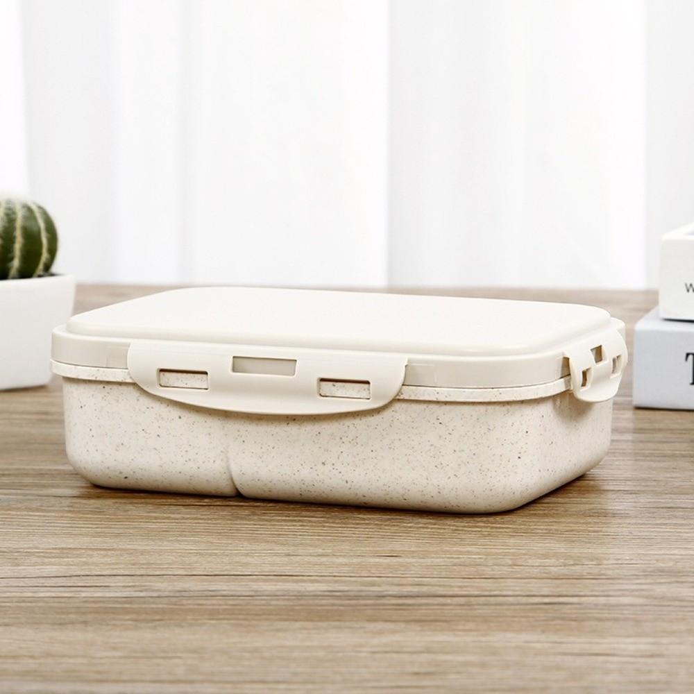 Divided Student Lunch Box with Lid Food Storage Container Portable Microwave Oven Lunch Box Picnic