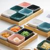 Square KTV Snack Plate, Grid Plate, Ceramic Platter, Snack Nut Plate, Sauce Plate, Fruit Plate, Bamboo and Wood Tray.