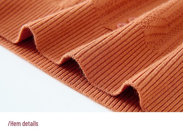 2026 Spring Arrival: Versatile Knit Sweater with Lapel for Middle-Aged and Elderly Women
