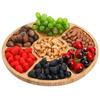 5  Round Tray Fruit  Sum Melon Seed Nut  Tray Partition Plate