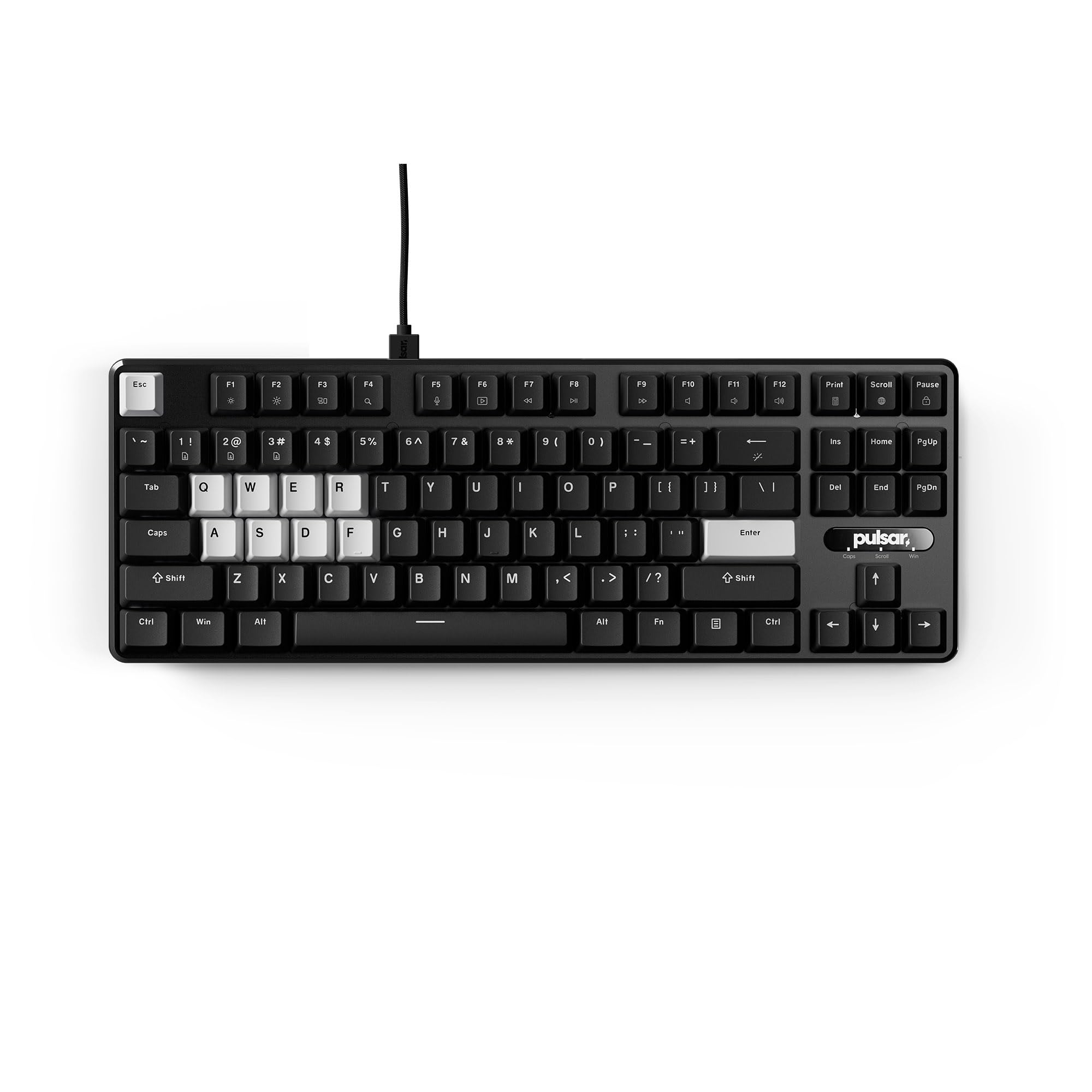 

Ігрова клавіатура Pulsar Gaming Gears PCMK 2HE TKL ANSI Англійська розкладка 87 клавіш Магнітні перемикачі Частота опитування 8K чорний