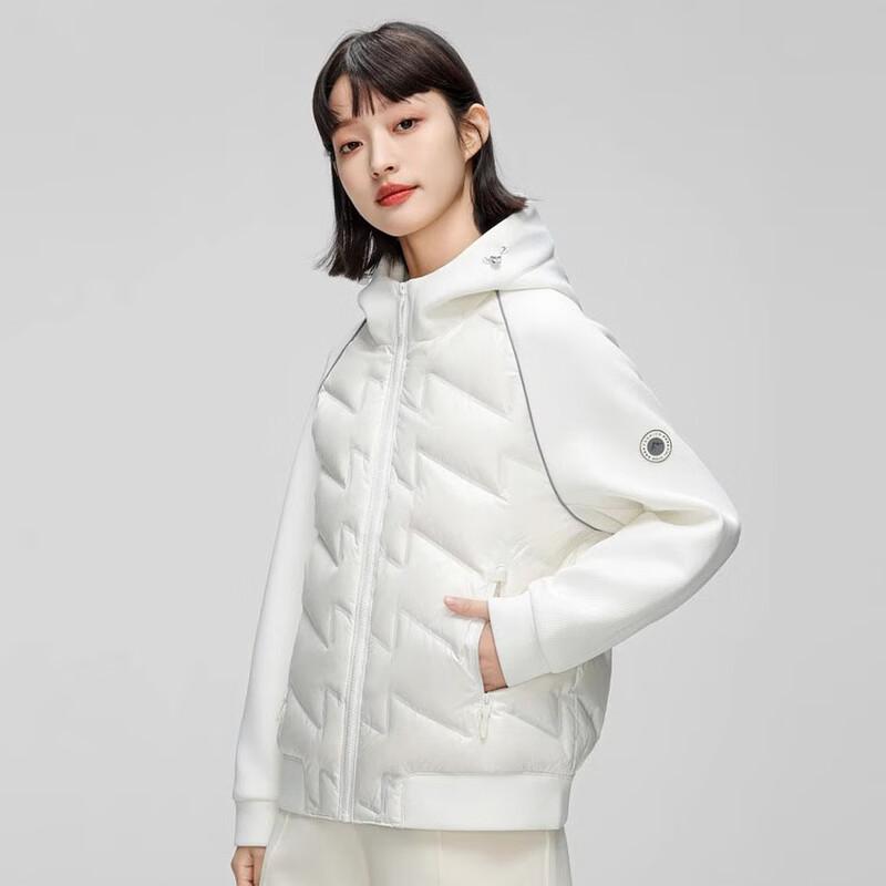 SNOWFLYING Women's Hooded Slim-Fit Short Down Jacket