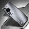 For Huawei P60 Pro Aluminium Alloy+TPU Protective Cover Brushed Scratch Resistant Phone Case