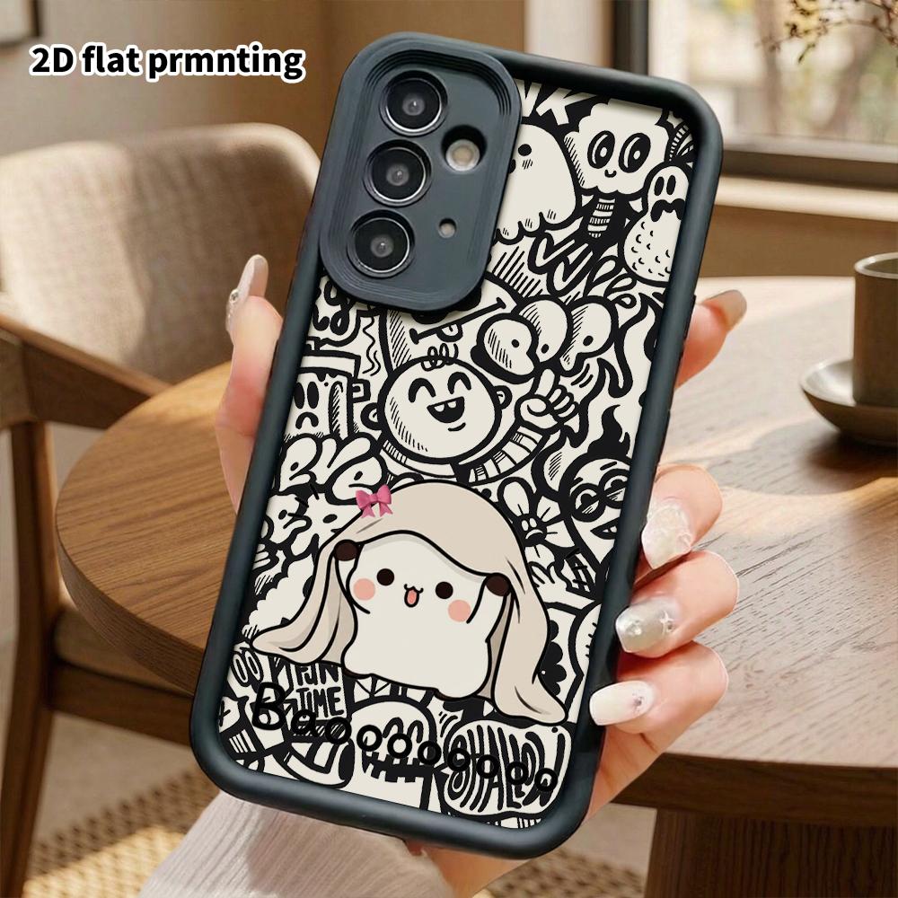 Phone Case: 2D Flat Samsung Galaxy A34 A35 M05 M06 S20 S22 S21 FE Plus 5G Protective Case, Wearing a Veil, Christmas and Halloween Gift