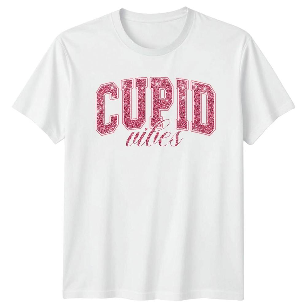 Cupid Vibes Valentines Day Holidays Unisexs TShirt Unisexs Tee Graphic Top S
