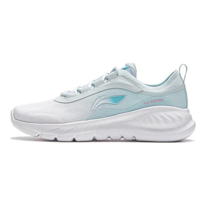 Li Ning Easy Fit Fle Fabric Low top Running Shoes Women's White Blue ARSU030-3
