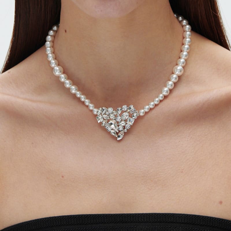 MATIAS Heart Pearl Necklace