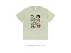 Women's 2024 Summer Cartoon Print Loose Crew Neck Cotton T-Shirt