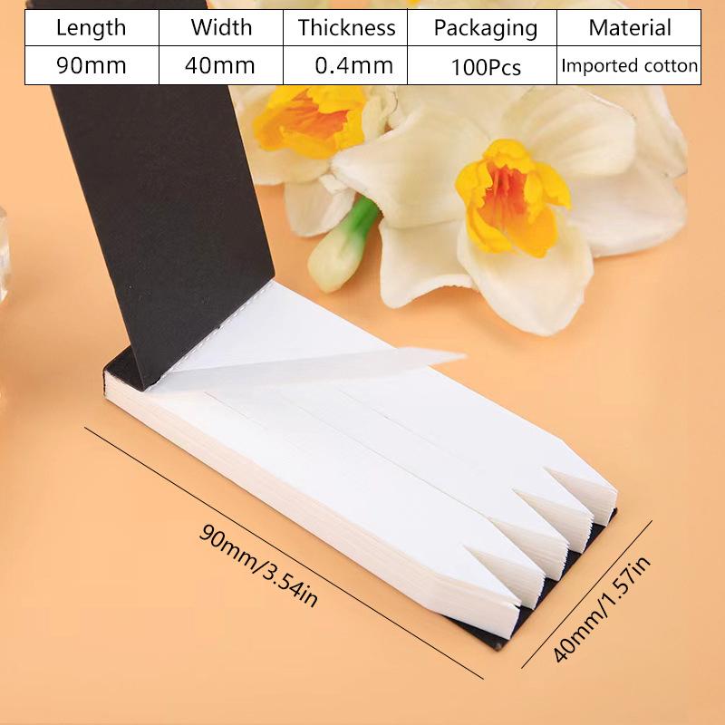 100/500 Stück Schwarze Test-Aromatherapie-Duft-Parfüm-Ätherische Öle Test-Tester-Papierstreifen Buch Baumwoll-Saugpapier