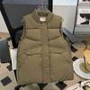 Vest for Women Windproof  Oversize Loose Sleeveless Vest Winter Thickened Down Casual Vest