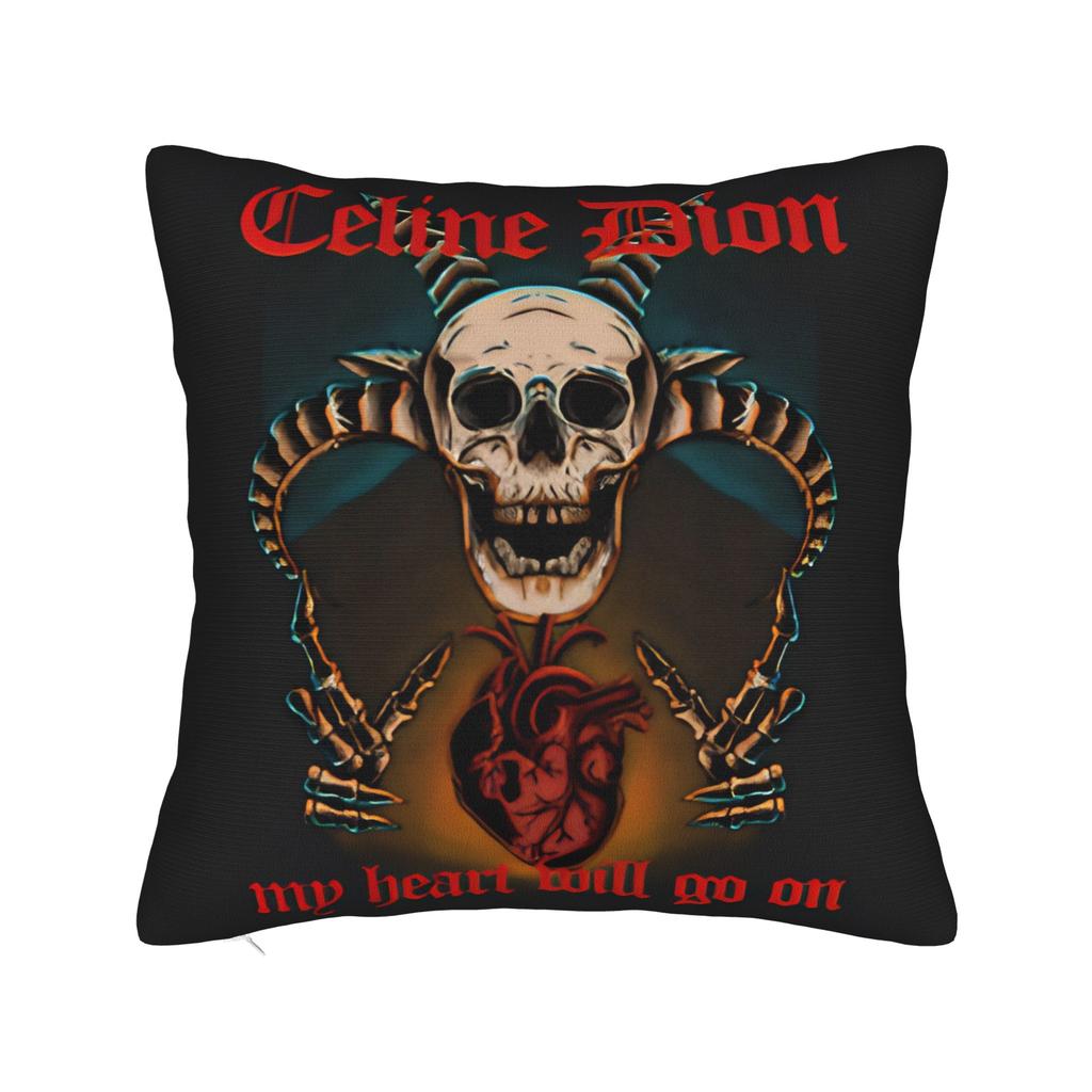 C-Celineds Dion Metal Pillow Case Comfy Pillow Cover Funny Pillowcases For Couch Sofa Bedroom
