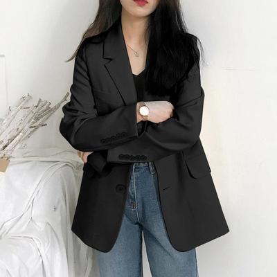 Spring and Autumn Small Suit Coat Women's Casual Loose Suit Top
