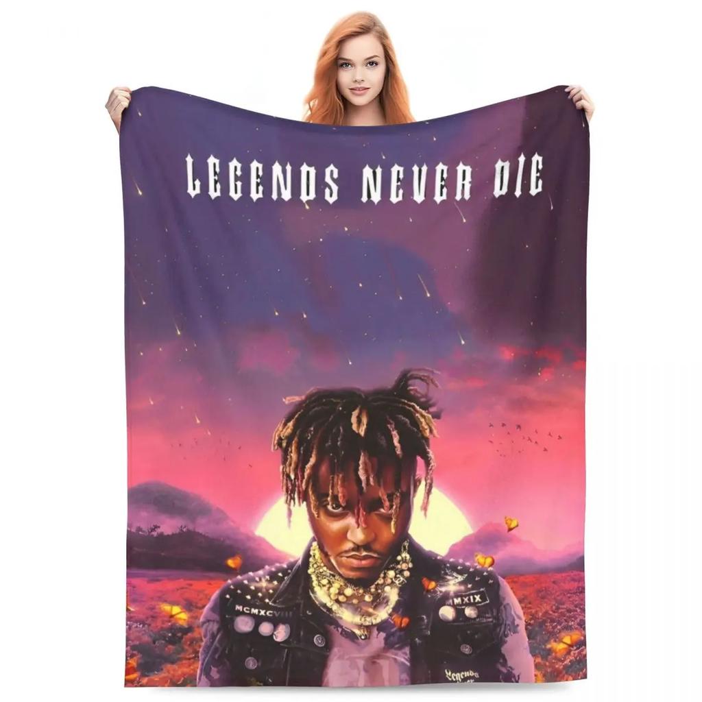Juice Music Wrld Fuzzy Blankets The Party Never Ends  Funny Throw Blanket for Sofa Bedding Lounge 200x150cm