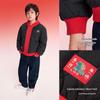 Balabala Children's Colorblock Windproof Hooded Cotton Jacket