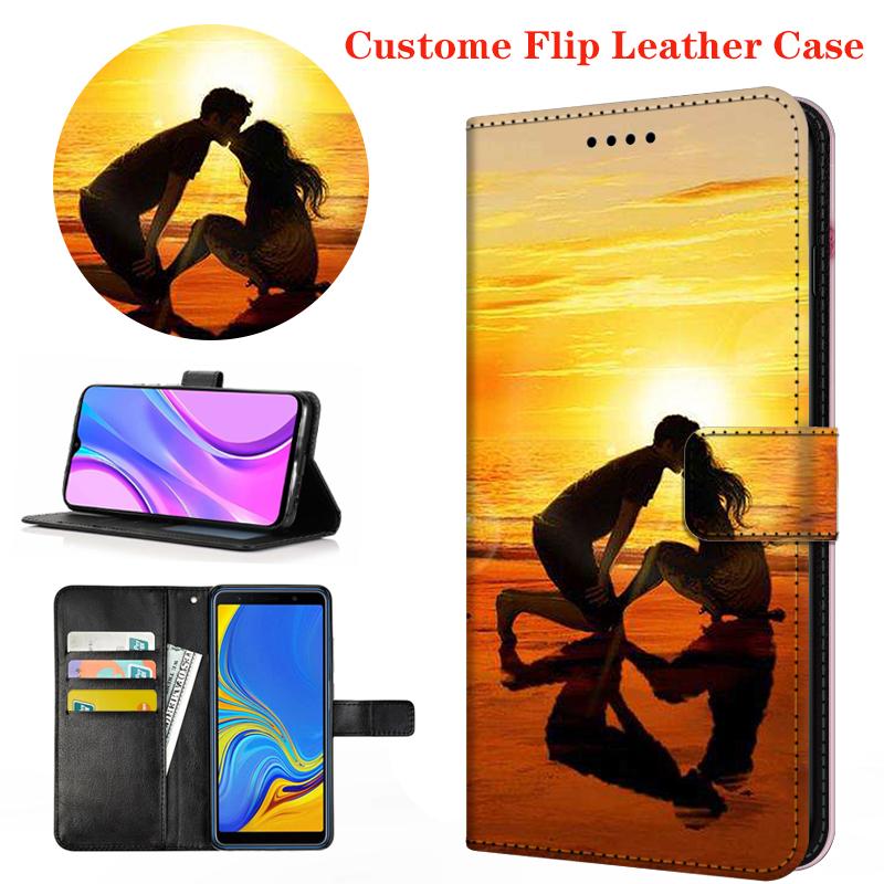 Maßgeschneiderte DIY Leder Klapphandytasche für Moto G85 G54 G84 G82 G34 G45 5G Hülle G71S G72 G71 G51 G31 G41 Geldbörse Buch Ständer Abdeckung
