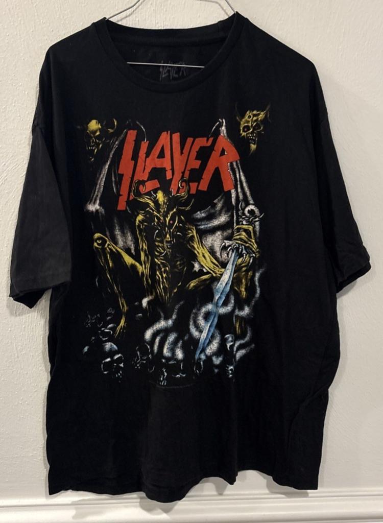 Slayer Demon T Shirt Mens 2XL Black Thrash Metal Band Tee Unisex T-Shirt