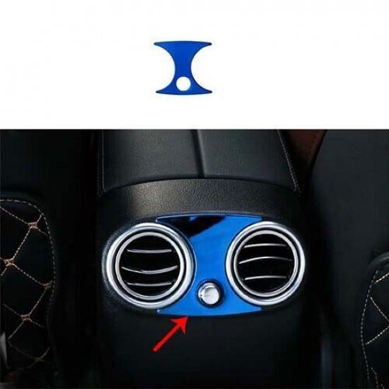 Cover Trim For Benz GLC X253 2016-  Blue Steel 1PCS Rear Air Outlet Vent