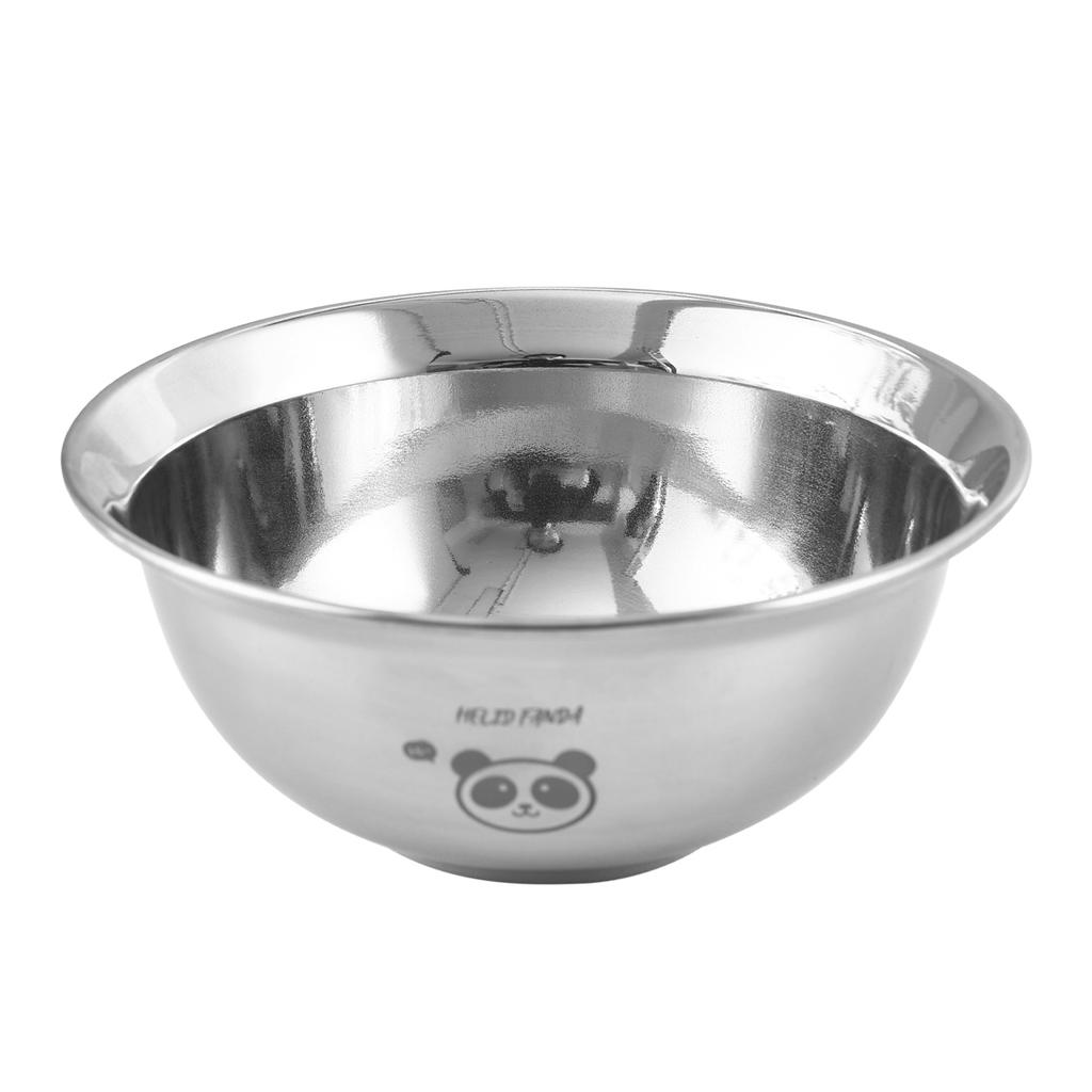 Bol din Oțel Inoxidabil 304 de 14 cm, Îngroșat, Durabil, Bol pentru Orez pentru Copil, Drăguț, Stivuibil, Bol pentru Supă, Tăiței, 500 ml, Bazin de Bucătărie