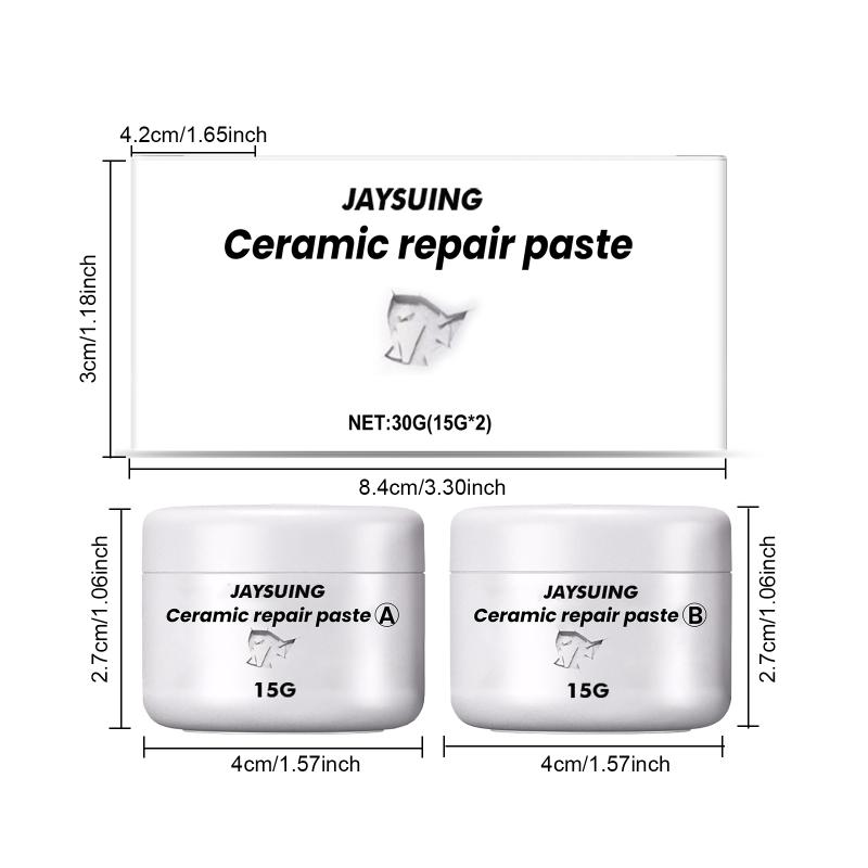 Jaysuing Tile Repair Agent Ceramic Cream Toilet Marble Hole Enamel Surface Repair Tile Adhesive Glue