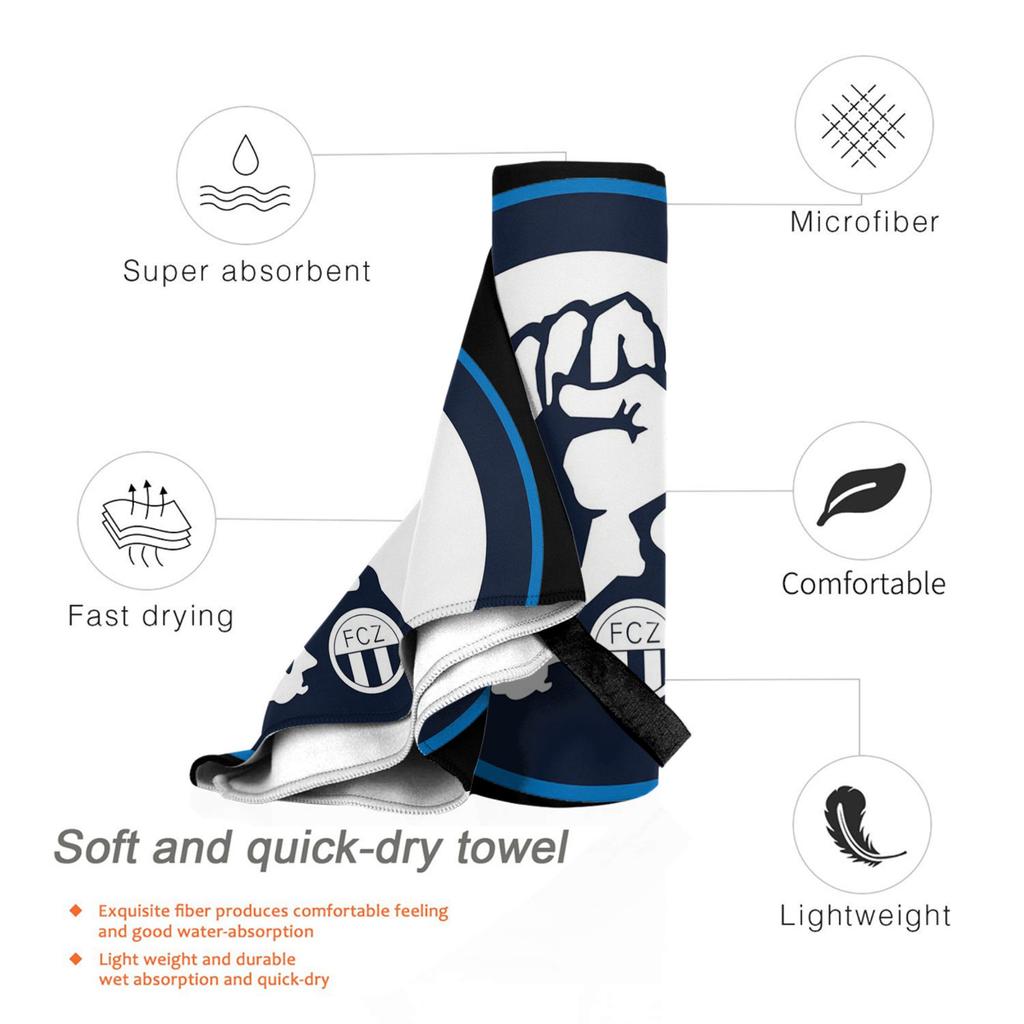 Zurich FCZ Sudkurve 1896 Beach Towel Soft Microfiber Quick Dry Absorbent Quick Towels For Pool