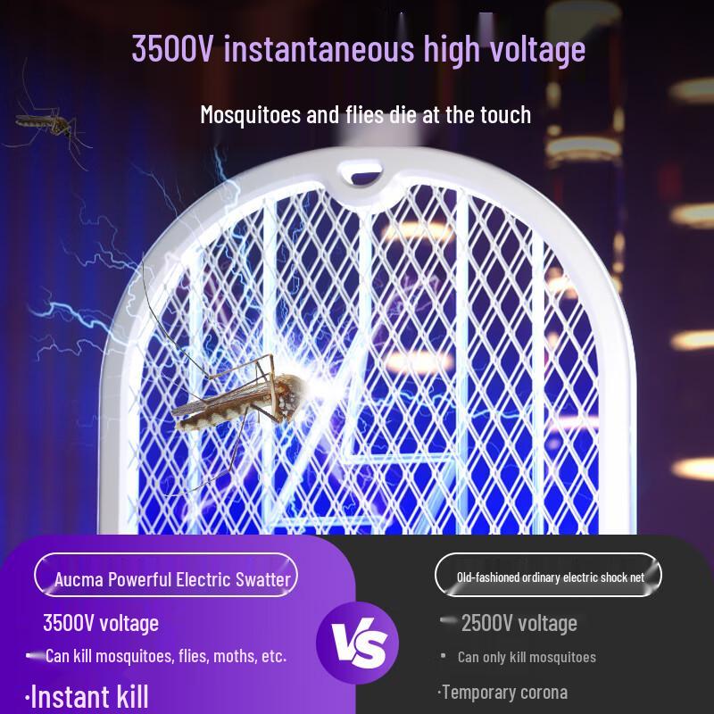 AUCMA Rechargeable Electric Mosquito Swatter