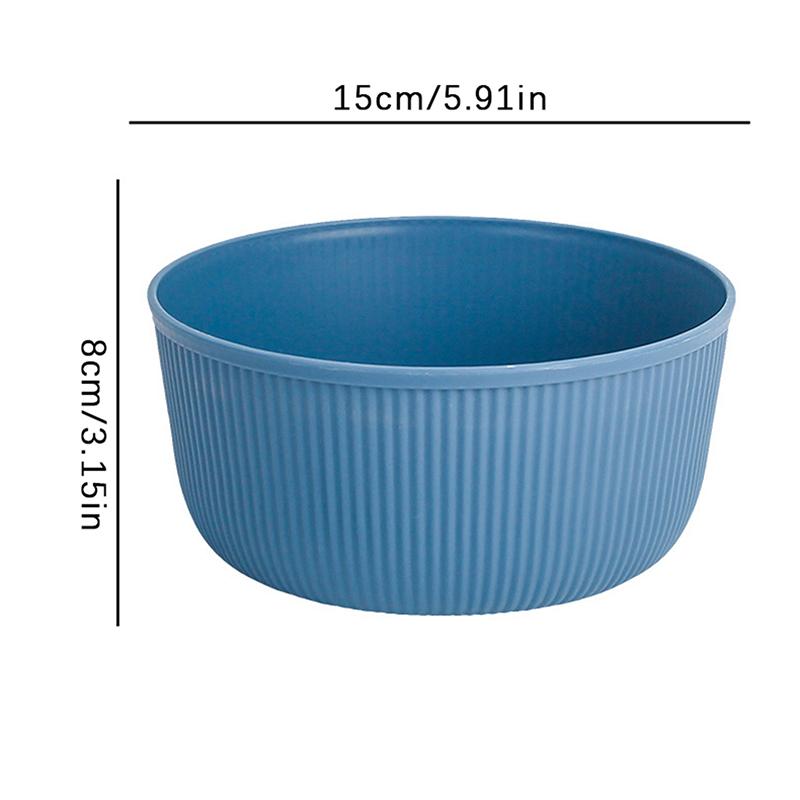 

Салатница из пшеничной соломы 15 см вертикальная большая круглая миска для зерна креативная бытовая миска для риса суповая миска пластиковая миска синий