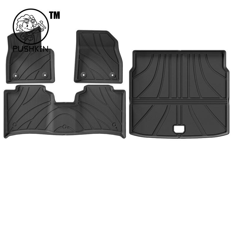 LHD Car Floor Mat For Jidu Robo-01 Ji Yue 01 2024 2025 2026 Protective TPE Rug Foot Pads Dust-proof trunk Mats Cars Accessories