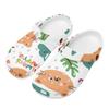 Women Men EVA Pool Clogs Art Printed Ventilated Soft Slip On Beach Shoes Pool Area Bathroom Home Walking Shoes Garden Wear