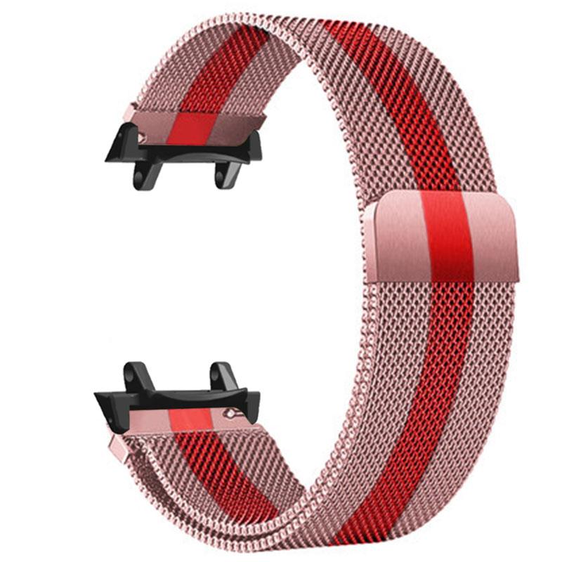 Magnetisk rem for Amazfit T-Rex 3 rex3 klokkereim erstatningsreim i rustfritt stål metall armbånd