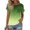 Women's T Shirt Tee Printed Short Sleeve Pocket Daily Weekend Fashion Basic Round Neck Regular Top