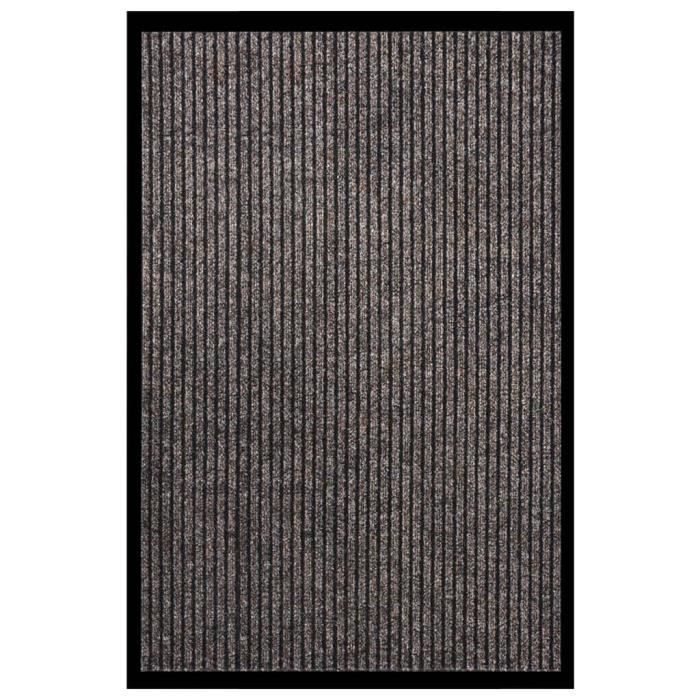 VidaXL Paillasson rayé Beige 80x120 cm